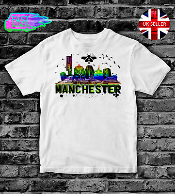 Manchester Kids T-shirt girocollo Ragazzi Ragazze Adulti Da Uomo T Shirt