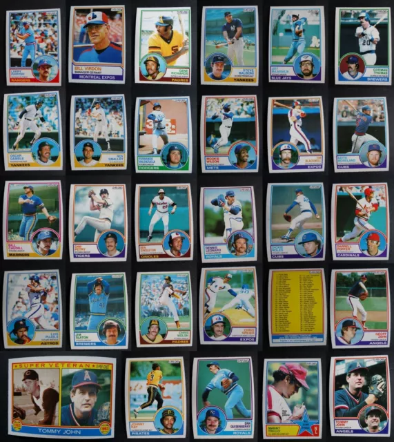 1983 Topps O-Pee-Chee OPC Baseball Cards Complete Your Set U You Pick 1-200