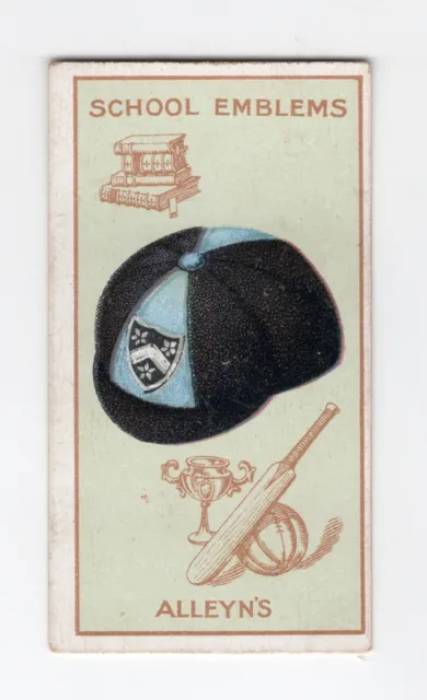Carreras School Emblems Card 1929 #12 Alleyn’s School Dulwich London