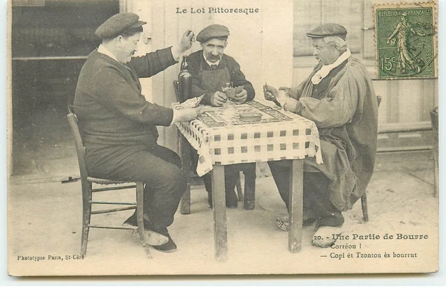 Le Lot Pittoresque - Une Partie de Bourre - Cartes à jouer - 21929