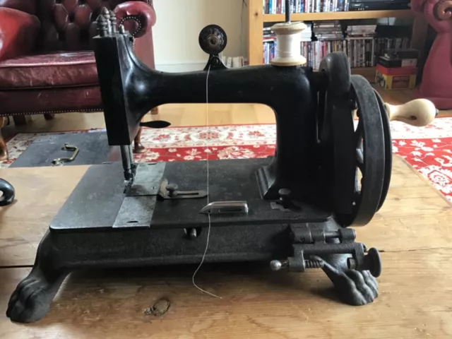 Antique Cast Iron Sewing Machine The Commercial by Harrison