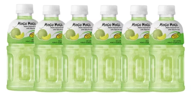 Mogu Mogu Melon flavored drink 320ml (Pack of 6)