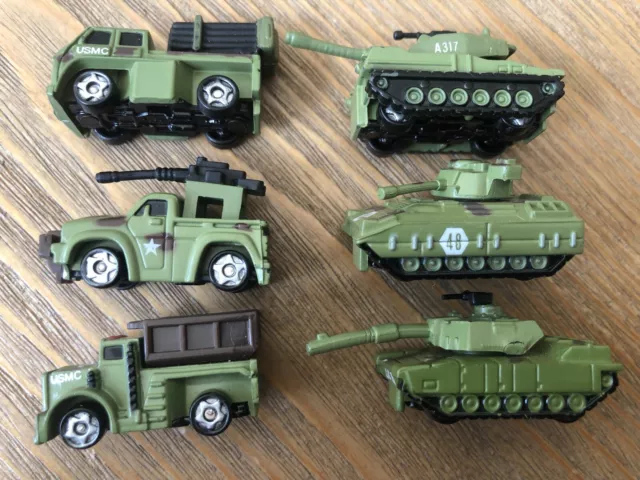 Vintage Charm Max Military Micro Machine Truck & Tank Models Bundle x6 VGC