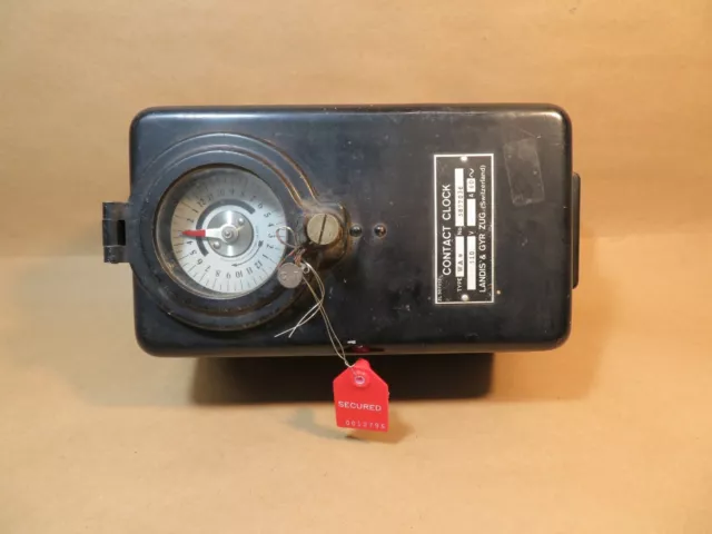 Vintage Antique Swiss Landis & GYR ZUG Contact Clock Timer Switch 24 Hours