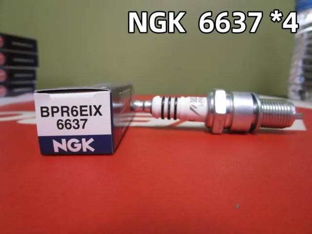 4 Ngk Iridium Ix Spark Plugs - Bpr6Eix (6637)