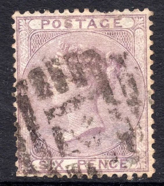 QV 1856 6d Pale Lilac SG70 Good Used Clipped Perfs.