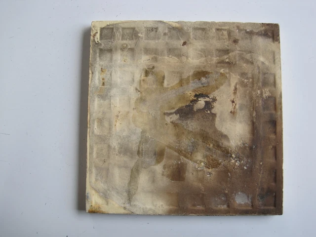 Antique Victorian 6" Aesthetic  Chequerboard Transfer Print Wall Tile 2
