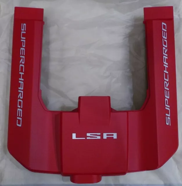 Genuine Holden New Red Supercharged Engine Cover for VF HSV 6.2 litre LSA