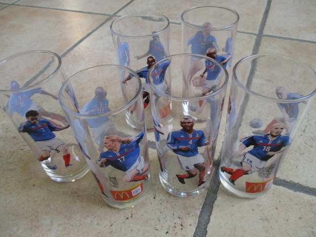 6 VERRES COCA-COLA COUPE DU MONDE 2002