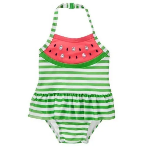 NWT Gymboree Girls Watermelon Swimsuit Toddler many sizes UPF 50+