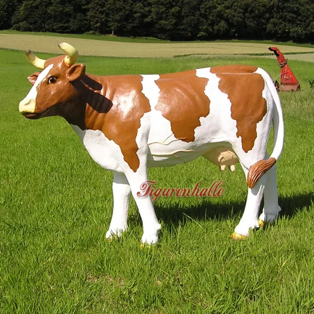 Deko Kuh Figur Milchviehhaltung Bauernhof Werbefigur Statue Skulptur  neu