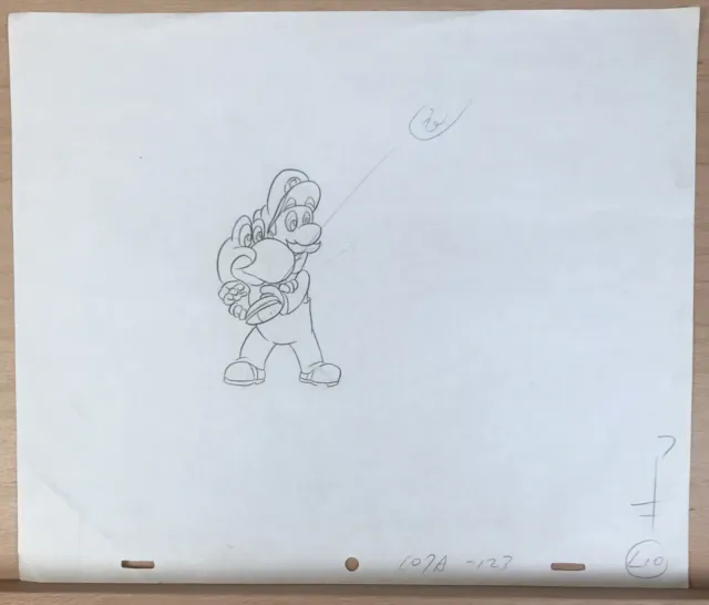 Super Mario Brothers Original Animation Art Drawing DIC Ent