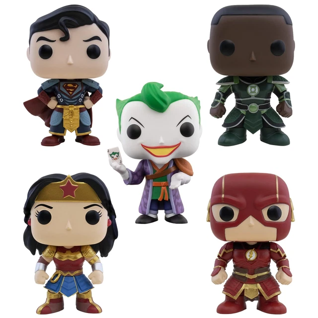 Funko Pop Lotto Pacchetto Di 5 Dc Imperiale Palace - Joker,Superman,Flash,& Più