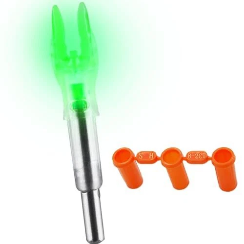 DEEPOWER X Lighted Nocks for Arrows .204â€/.233â€/.244â€/.246â€ with On/O...