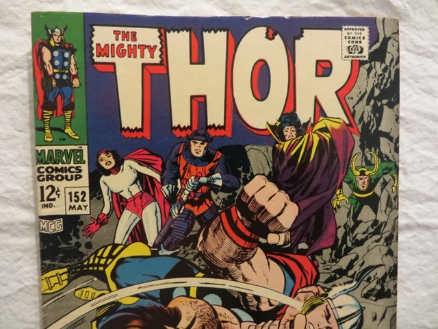 1968 Mighty Thor Comic Book..vol.1..No.152..Marvel..ulik..loki..high-Grade!!!!! 2