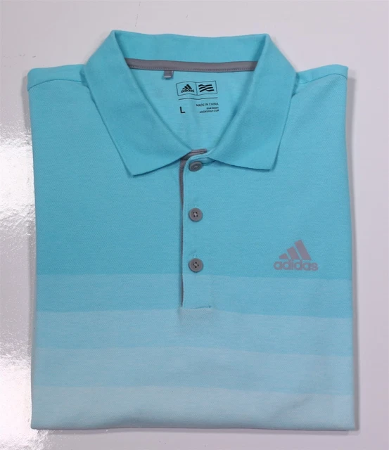 Adidas Golf X Trump Nazionale Doral Azzurro Ombre Cotone Polo Uomo Grande