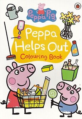 Peppa Pig - Peppa Helps Out Colouring Book for Children Kids Girls Boys NEW