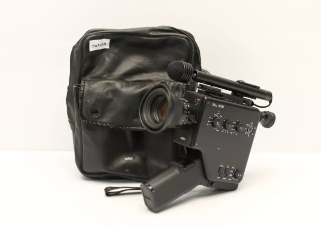 Schmalfilmkamera von Braun, Modell Nizo 4056 mit Tragetasche - Super 8