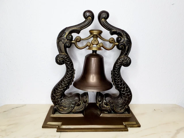 Bronze Tischglocke Glocke Schiffsglocke Maritim
