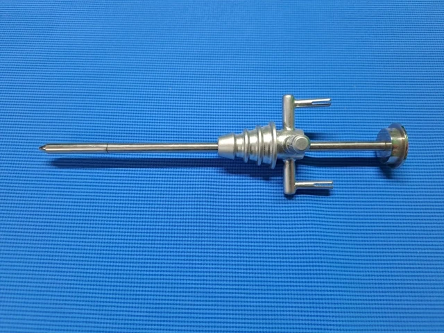 New Laparoscopic 5mm Hassan Trocar Cannula SS Reusable Surgical Instrument