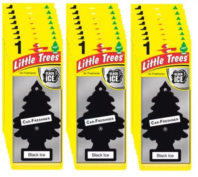 Black ICE Scent 24 x Magic Tree Little Trees Car Home Air Freshener Freshener