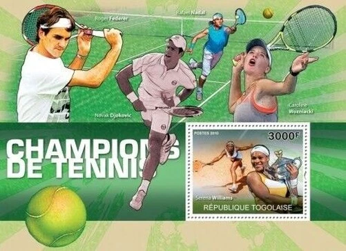 Togo - Tennis Spieler - Briefmarke S/S 20H-181