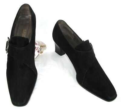50812 BALLY Chaussures à boucle homme cuir noir T40,5 