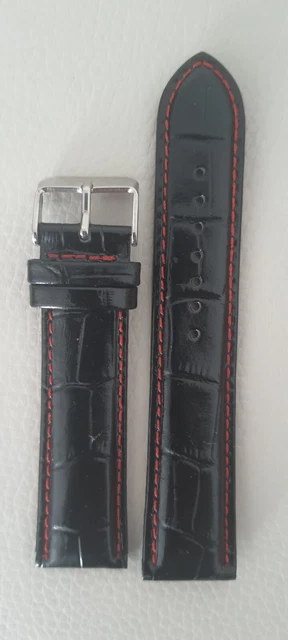 Bracelet montre cuir noir IWC crocodile (Gebraucht) in Luzern für CHF