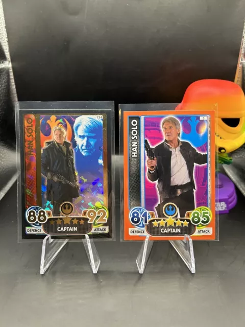 Han Solo 5 + 124 Bundle Star Wars Force Attax Trading Card  Game Topps