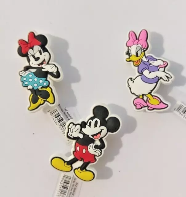 Disney Mickey & Friends Genuine Crocs Shoe Charms, Mickey, Minnie, Daisy