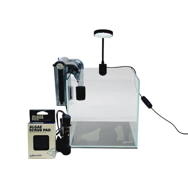 1 Gal, 2 Gal, 3Gal Nano Cube Tank with LED, Filter, Heater Low Iron Glass