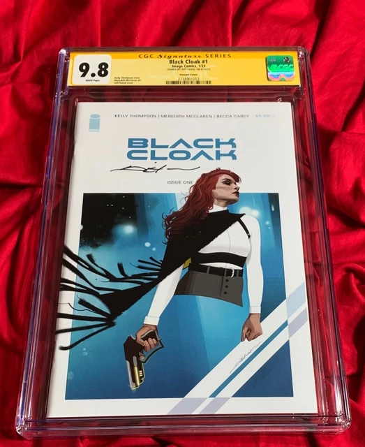 W@W~CGC SS 9.8~Black Cloak #1~1st Print A~SIGNED by Jeff Dekal~Image Comics~1003
