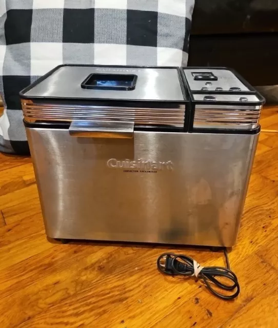 Cuisinart CBK200 Convection Bread Maker Silver Stainless Steel TESTED & WORKS