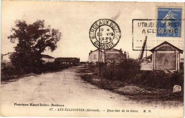 CPA Les Églisottes-Quartier de la Gare (176730)