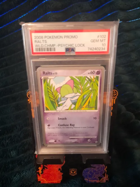 Ralts PSA 10 - World Champs 2008 Deck - Psychic Lock - 102 - Pokemon (POP 1)