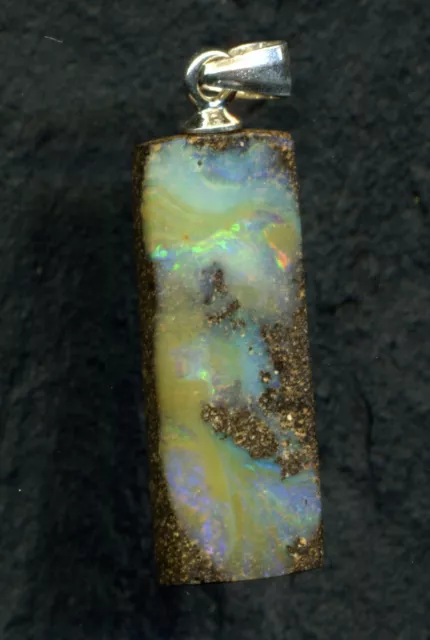 N°229-Pendentif en opale boulder d'Australie (Queensland) de 9,65ct