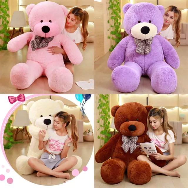 Bear Teddy Plush Giant Stuffed Toy Animals Big Soft Huge birthday Gift Kids New