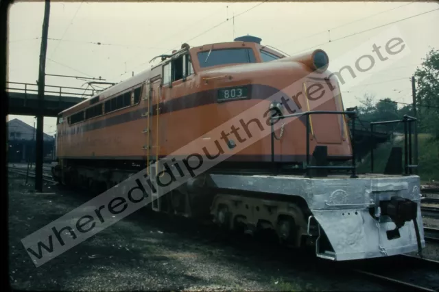Orig. Slide Chicago S. Shore & S. Bend CSS 804 GE 2-D-D-2 Michigan City IN 1973