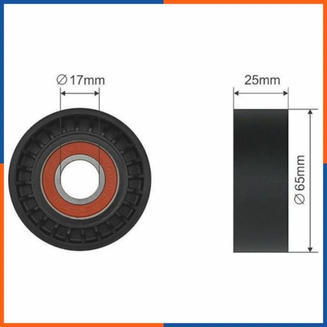 Galet tendeur de courroie d'accessoire pour CITROEN | 534065810, 8641103051