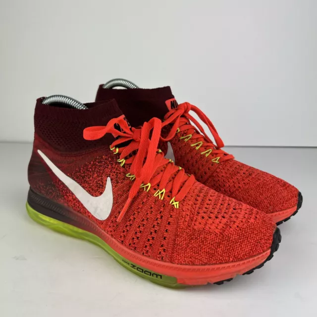 NIKE ZOOM ALL Out Flyknit Zoom Red Trainers Women s Size Uk 5 36.00 PicClick UK