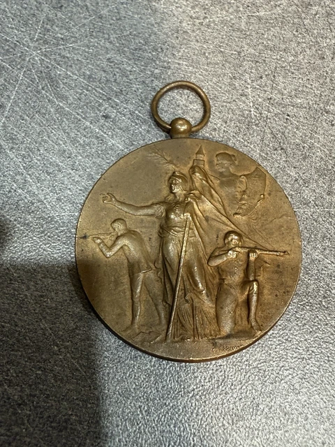 Médaille Sportive Bronze Argenté – Encouragement Aux Sports – Rasumny, époque 1910
