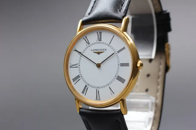 【NEAR MINT】 Longines L4.637.2 Grande Classique Gold Quartz Mens Watch From JAPAN