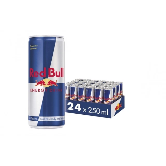 RED BULL ENERGY Drink 24 Pack of 250ml B6 B12 Vitamins +FREE SHIPPING