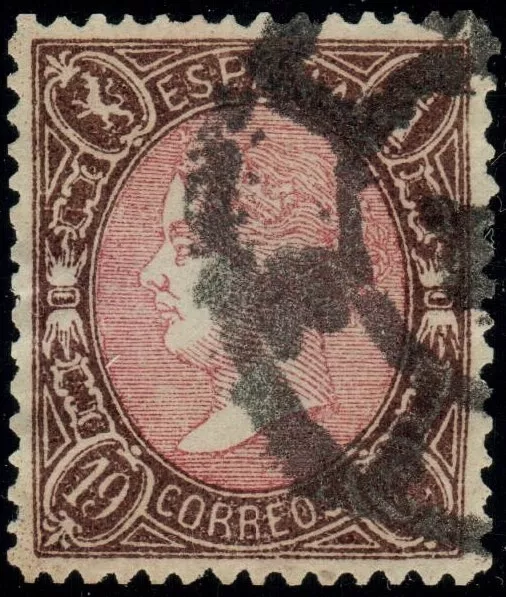 España 1865  Edifil 77 USADO