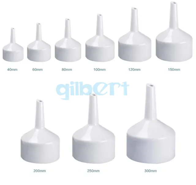 60mm-200mm Ceramic Porcelain Buchner Chemistry Lab Filter Tools Porous Funnel