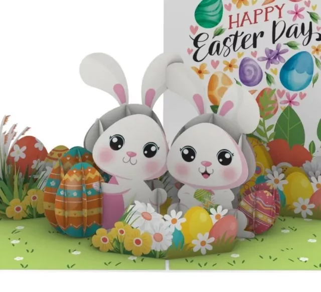 🐰 3D Pop Up Karte Ostern Osterhase Ostereier