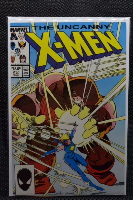 Uncanny X-Men #217 Direct Marvel 1987 Chris Claremont Juggernaut Dazzler 8.5