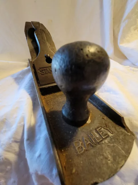 Vintage Stanley Bailey No. 6 Wood Plane SWEETHEART USA  PAT APR 19-10 corrugated