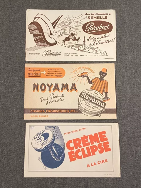 Lot 3 Buvards Paraboot - Noyama - crème Eclipse - cirage