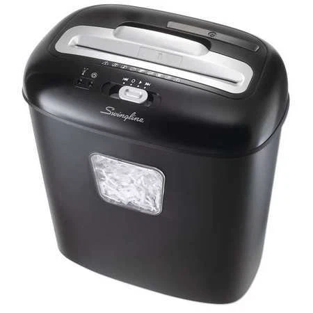 Swingline 1757393F Paper Shredder, Cross-Cut, 5 Gal., Blk/Slv, Duty: 4/40